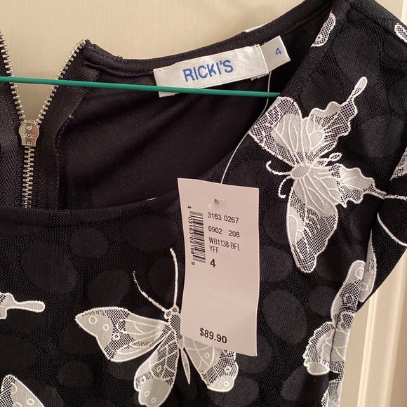 NWT Ricki’s butterfly dress - Picture 2 of 7